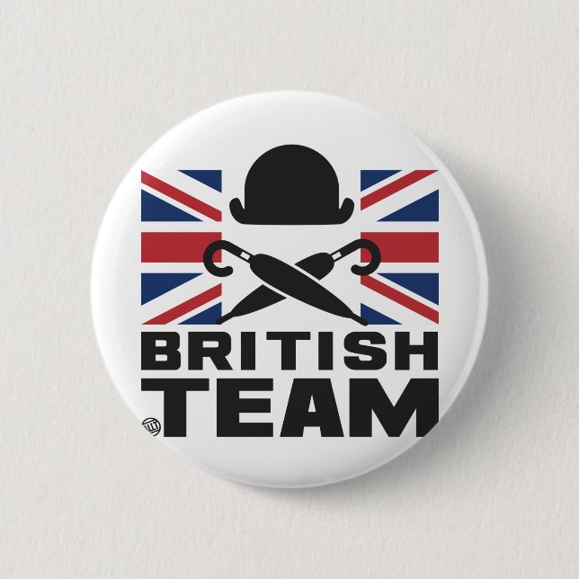 BADGE ROND 5 CM BRITISH TEAM 2 (Devant)