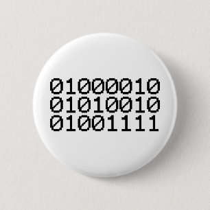 BADGE ROND 5 CM BRO BINAIRE