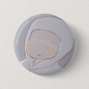 Badge Rond 5 Cm Broche bleue