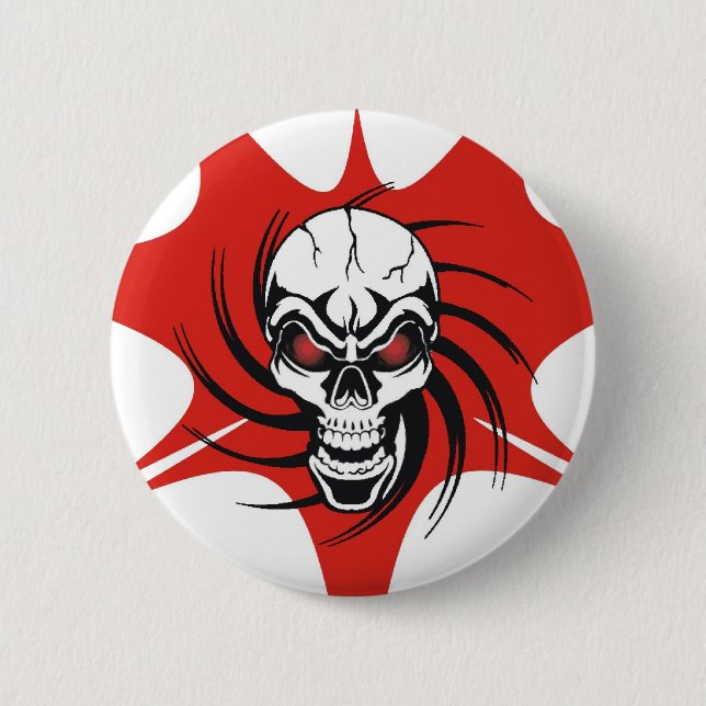 Badge Rond 5 Cm broche-caveira (Devant)