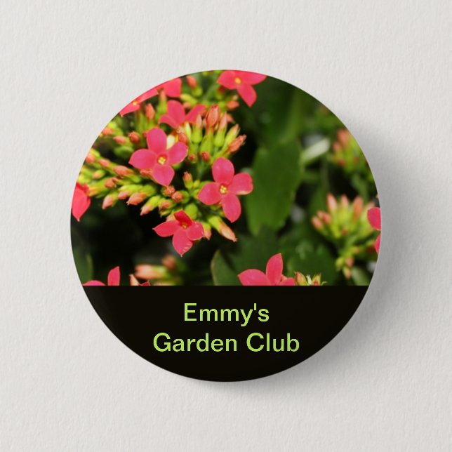 Badge Rond 5 Cm Broche du club de jardin (Devant)