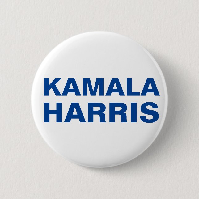 Badge Rond 5 Cm Broche Kamala Harris (PERSONNALISABLE) (Devant)