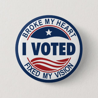 BADGE ROND 5 CM BROKE MON COEUR FIXE MA VISION