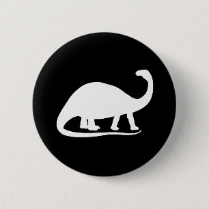Badge Rond 5 Cm Brontosaurus