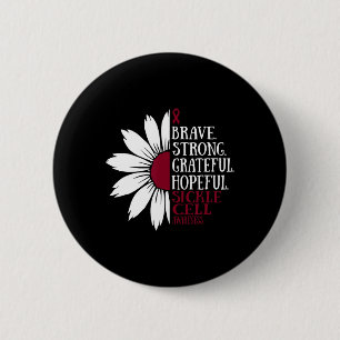 Badge Rond 5 Cm Bronzés Forts Mois de sensibilisation aux cellules