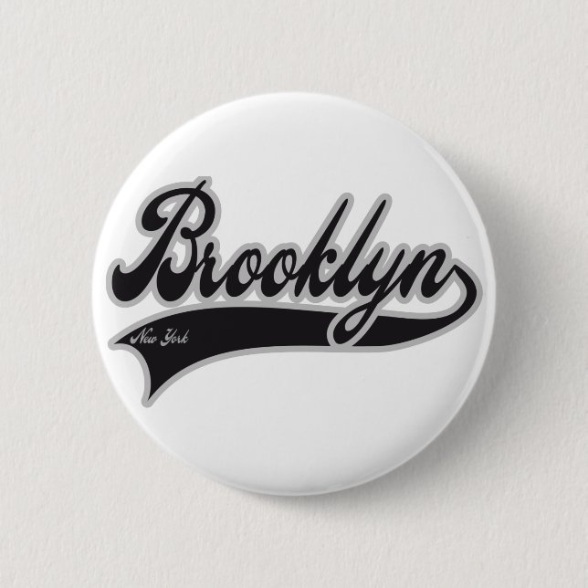 Badge Rond 5 Cm Brooklyn New York (Devant)