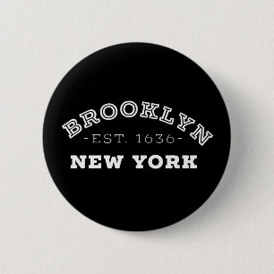 Badge Rond 5 Cm Brooklyn New York