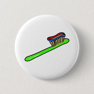 Badge Rond 5 Cm Brosse à dents