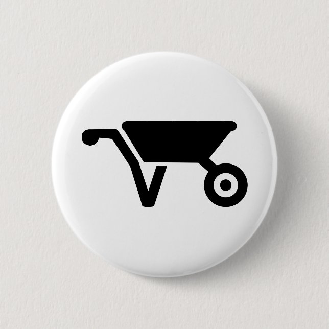Badge Rond 5 Cm Brouette (Devant)