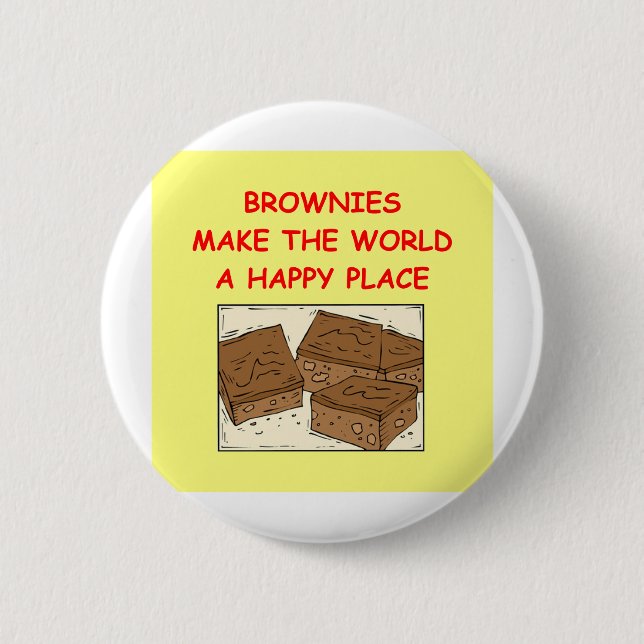 Badge Rond 5 Cm "brownie" de "brownie" (Devant)