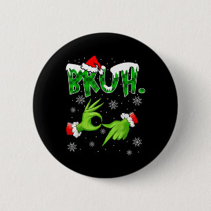 Badge Rond 5 Cm Bruh 67 Six Seven 6 7 Mème de Noël Drôle Gen Alp