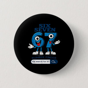 Badge Rond 5 Cm Bruh 67 Six Seven 6-7 Talian Brainrot Mème Pour En