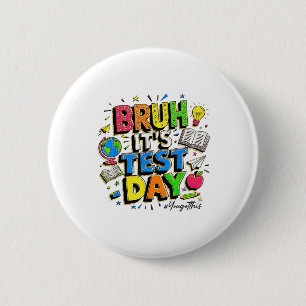 Badge Rond 5 Cm Bruit Son Jour D'Essai Vous Avez Ce Rock Le Test