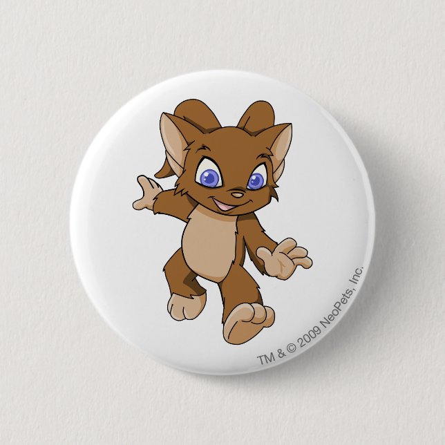 Badge Rond 5 Cm Brun d'Acara (Devant)