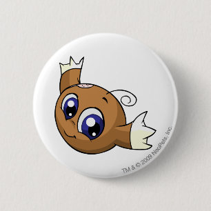 Badge Rond 5 Cm Brun de Kiko