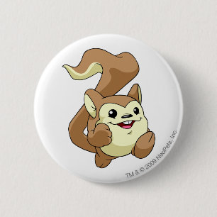 Badge Rond 5 Cm Brun de Meerca