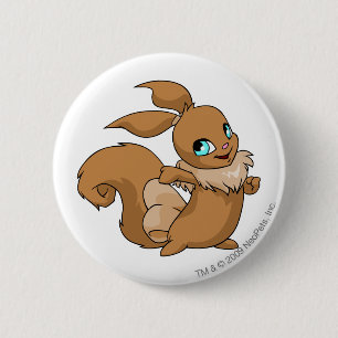 Badge Rond 5 Cm Brun d'Usul