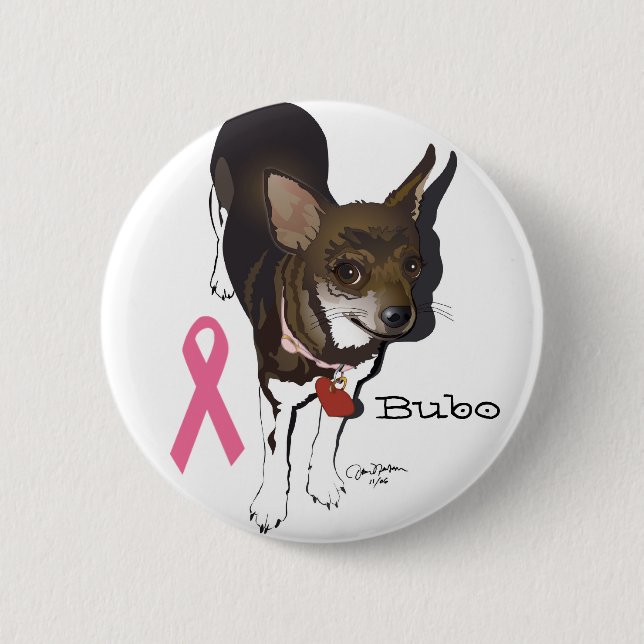 Badge Rond 5 Cm Bubo, le chiwawa (Devant)