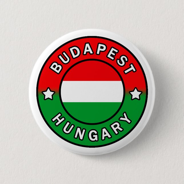 Badge Rond 5 Cm Budapest Hongrie (Devant)