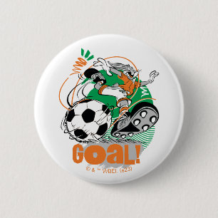 Badge Rond 5 Cm BUGS BUNNY™ Soccer objectif
