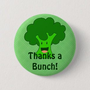 Badge Rond 5 Cm Bunch Broccoli