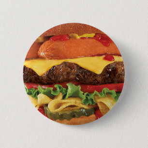Badge Rond 5 Cm burger