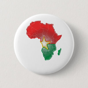 Badge Rond 5 Cm Burkina Faso