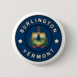 Badge Rond 5 Cm Burlington Vermont
