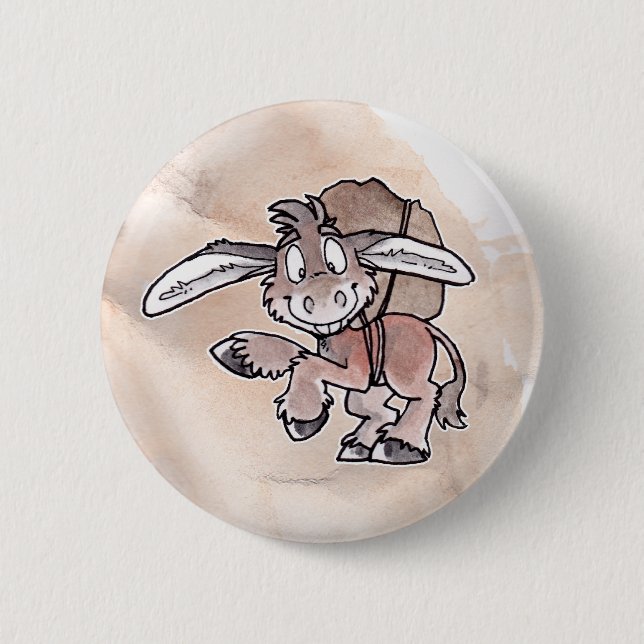 Badge Rond 5 Cm Burro (Devant)
