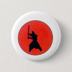 Badge Rond 5 Cm Bushido japonais