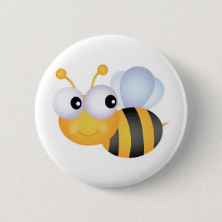 Badge Rond 5 Cm Busy Bee