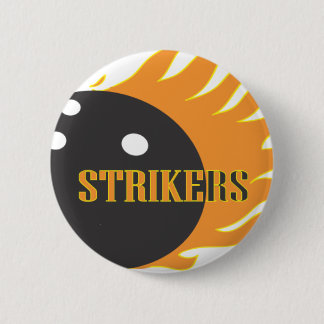 Badge Rond 5 Cm Butées oranges