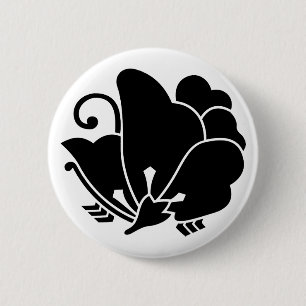 Badge Rond 5 Cm Butterfly-shaped wood sorrel