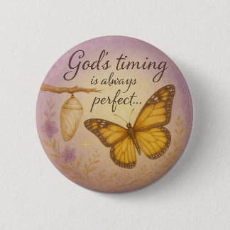 Badge Rond 5 Cm Butterfly Transformation - Button Design