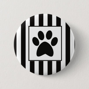 Badge Rond 5 Cm Buttom Patinha avec des bandes