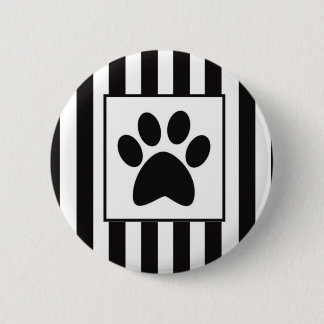 Badge Rond 5 Cm Buttom Patinha avec des bandes