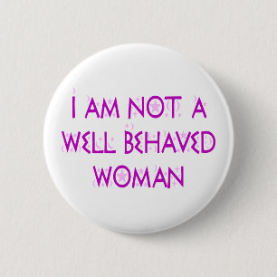 Badge Rond 5 Cm BUTTON3 pas behaved2