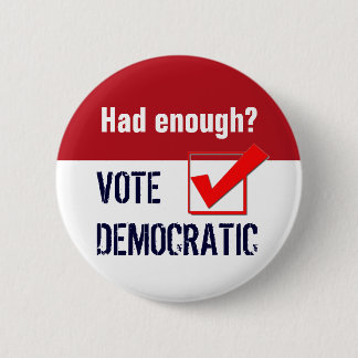 Badge Rond 5 Cm Button - Vote démocrate