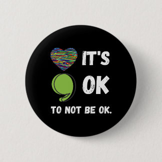 Badge Rond 5 Cm Ça va de ne pas être d'accord Sensibilisation à la