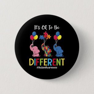 Badge Rond 5 Cm Ça va d'être différent Sensibilisation sur l'autis
