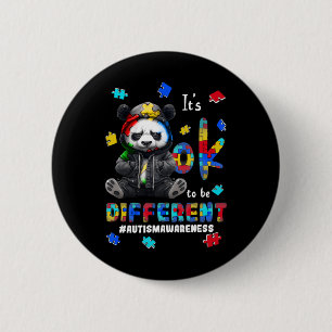 Badge Rond 5 Cm Ça va être différent Autisme Panda