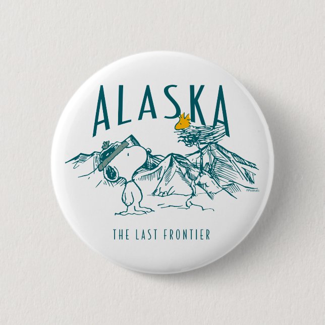 Badge Rond 5 Cm cacahuètes | Alaska La Dernière frontière (Devant)