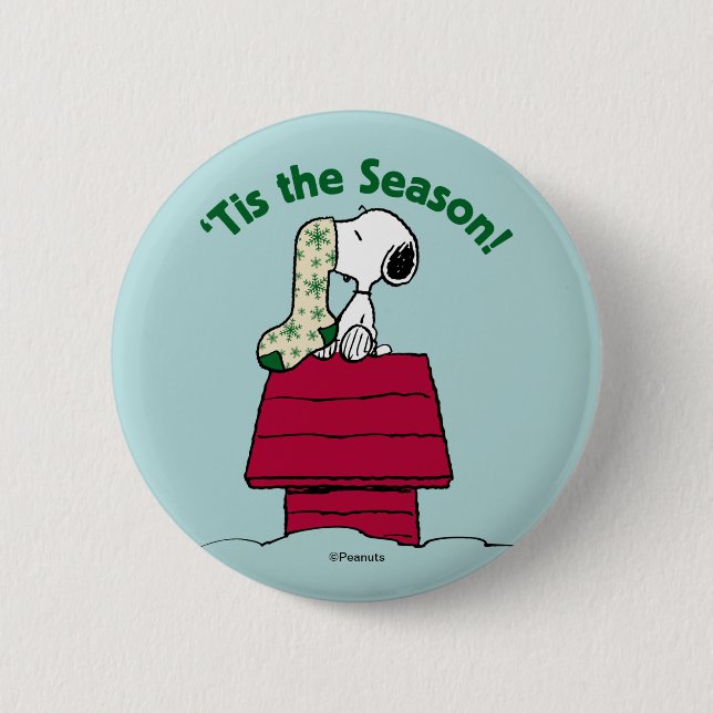Badge Rond 5 Cm cacahuètes | 'C'est la saison! (Devant)