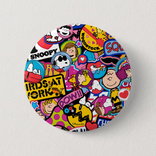 Badge Rond 5 Cm cacahuètes Motif de patchs Mixtape