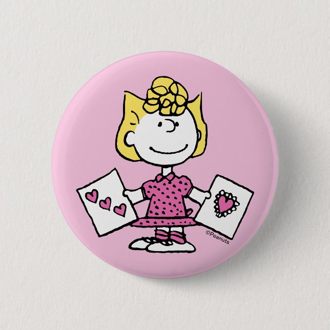 Badge Rond 5 Cm cacahuètes | Saint Valentin | Sally Valentines (Devant)