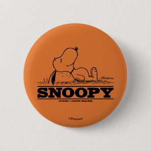 Badge Rond 5 Cm cacahuètes Snoopy Reest Break
