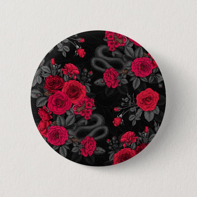 Badge Rond 5 Cm Caché en rose (Devant)