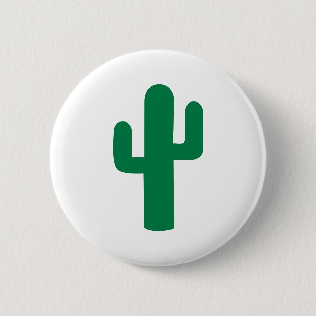 Badge Rond 5 Cm Cactus (Devant)