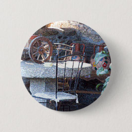 Badge Rond 5 Cm Cactus espagnol et vie morte