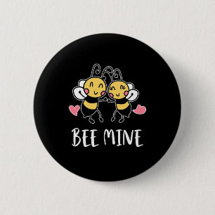 Badge Rond 5 Cm Cadeau apiculteur Mine d'abeille